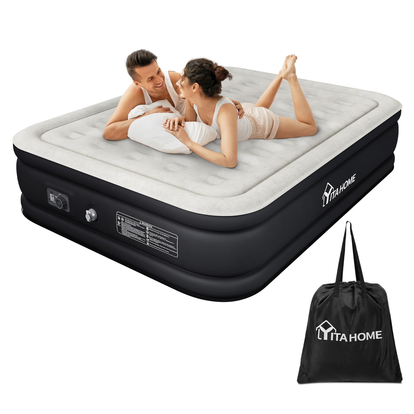 King Size Air Bed with Built-in Pump