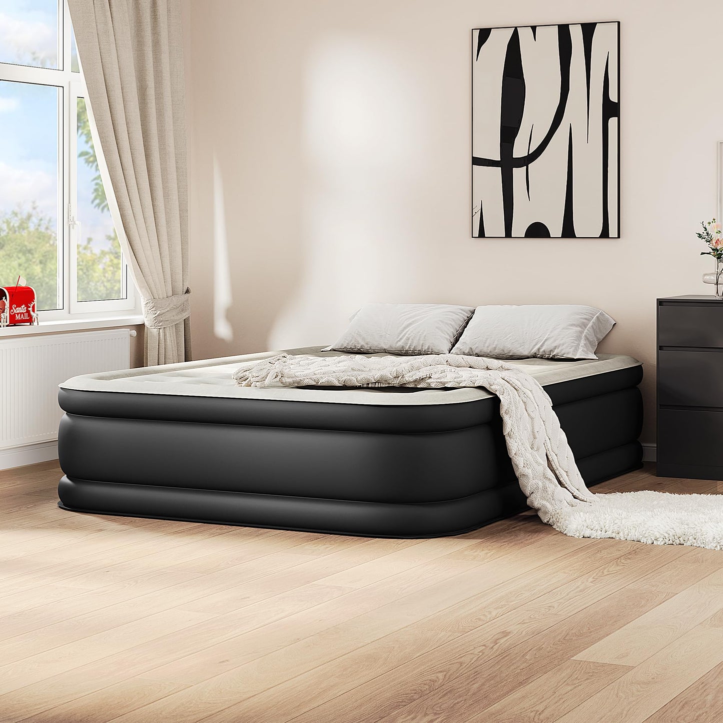 King Size Air Bed with Built-in Pump