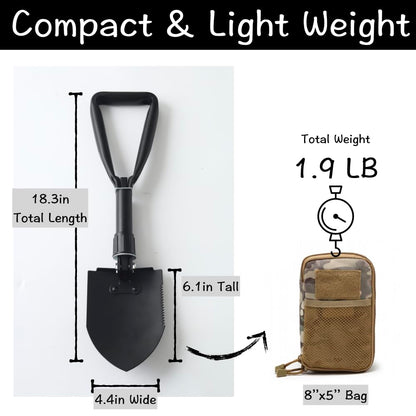 Urby Compact Foldable Shovel