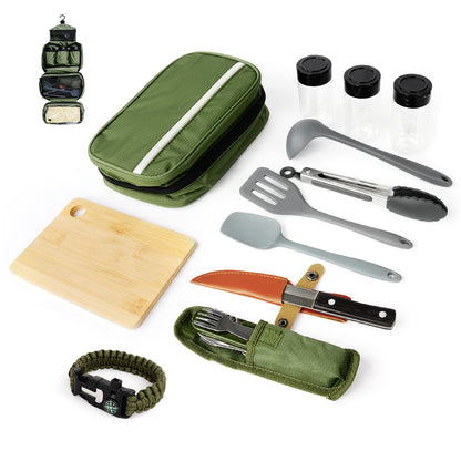 Mini Camping Accessories Kitchen Utensil Set